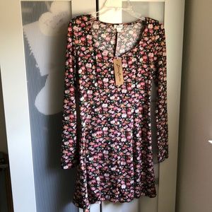 90’s style floral skater dress brand new